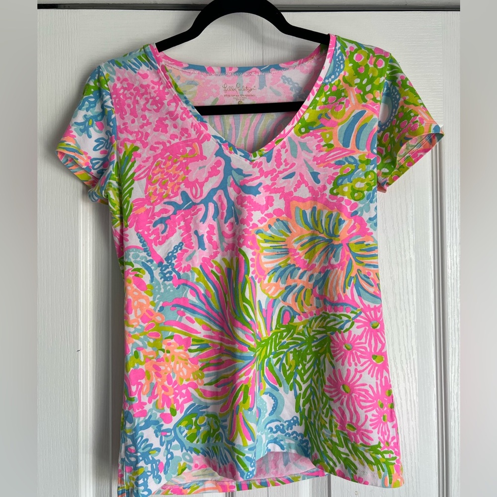 Lilly Pulitzer Coral Tee